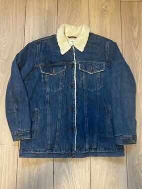 GAP Denim Jacket with Sherpa Lining